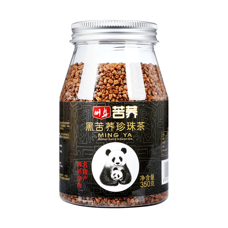买2送1 明芽苦荞茶四川大凉山正品黑珍珠黑苦荞茶苦荞麦大麦花草茶花茶350g
