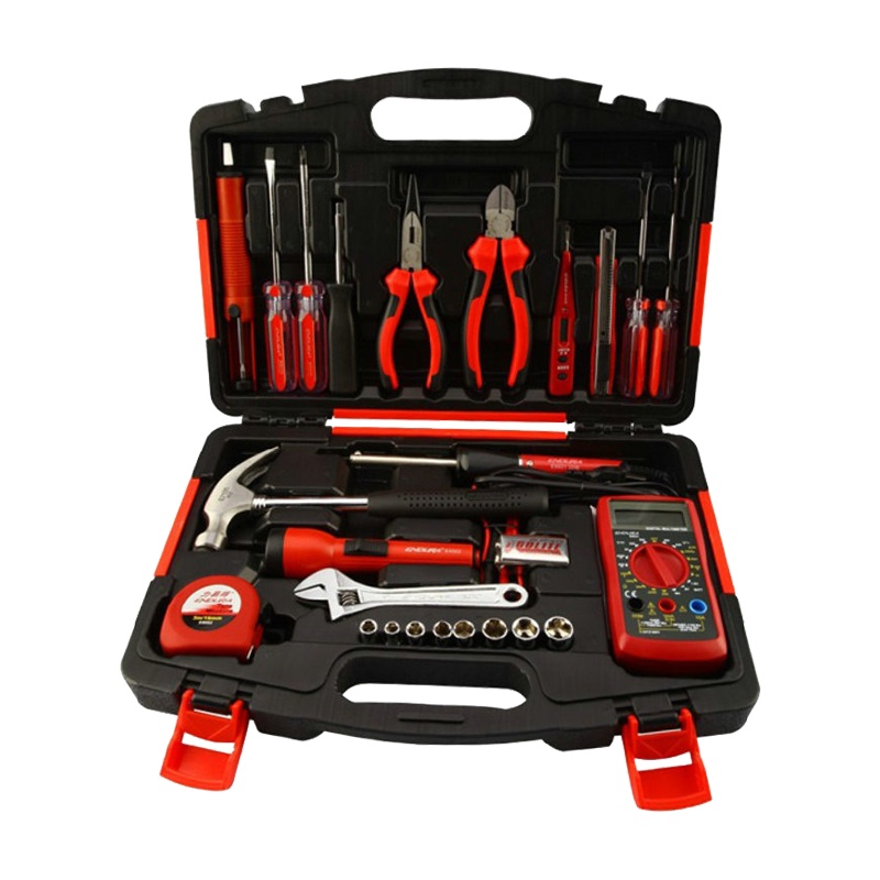 力易得(ENDURA) 24件套电讯工具组套 维修组套 手动工具组套 五金工具箱 货号E1419