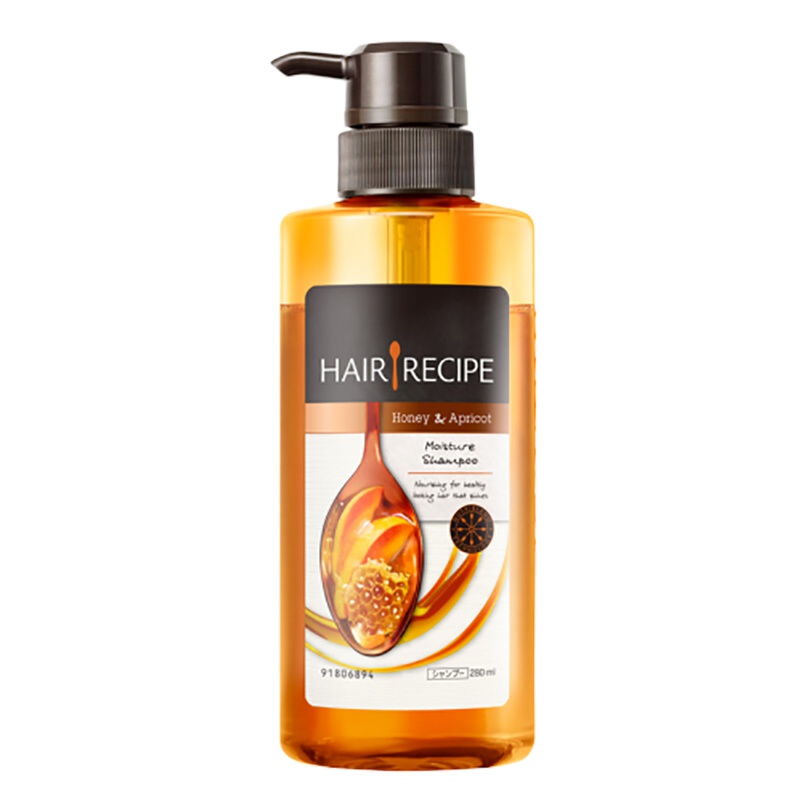Hair Recipe 日本发之食谱蜂蜜富养水润洗发水280ML(空气感无硅油滋润营养水果洗发露)