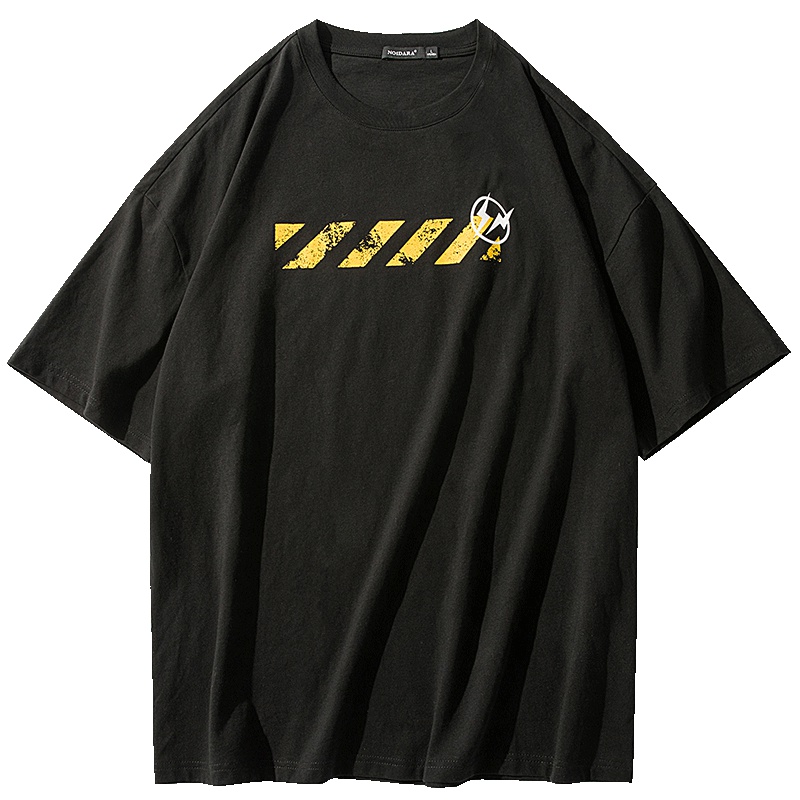 No.1dara短袖t恤男夏季韩版学生休闲体恤宽松纯棉半袖印花圆领上衣