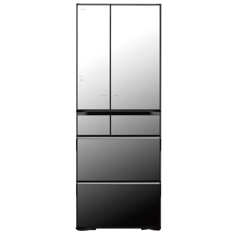 日立(HITACHI) 520升多门风冷无霜变频冰箱 真空休眠保鲜铂金触媒R-HW540JC(水晶镜面色)日本原装进口