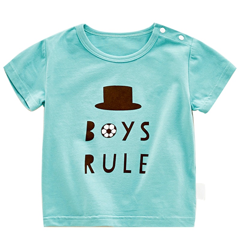 优简2020夏季新款婴儿衣服纯棉短袖儿童夏装男女通用童装儿童家居服上装