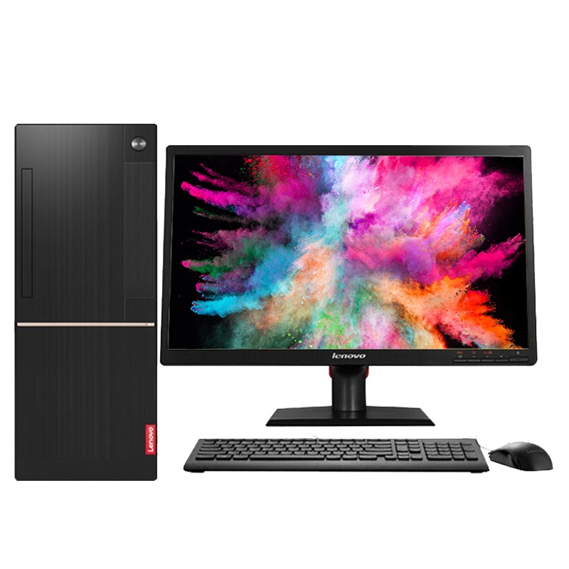 联想(Lenovo)扬天W4093 19.5英寸商用台式电脑(i3-8100 4GB 1TB 集显 W10 )