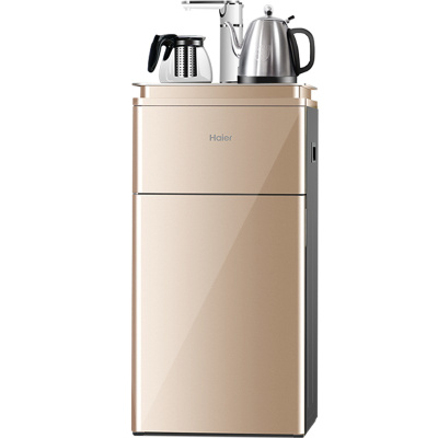 haier/海尔 柜式温热型饮水机茶吧机 yr1683-cb金色 全自动上水智能