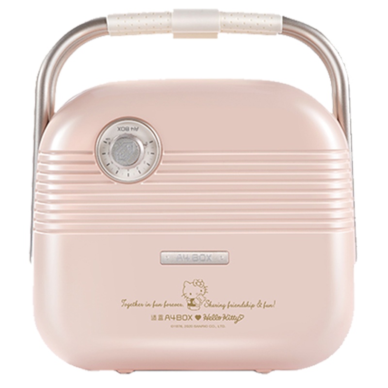 A4box适盒多功能三明治机 早餐机家用神器吐司压烤机面包华夫饼机hello kitty联名限定款标配