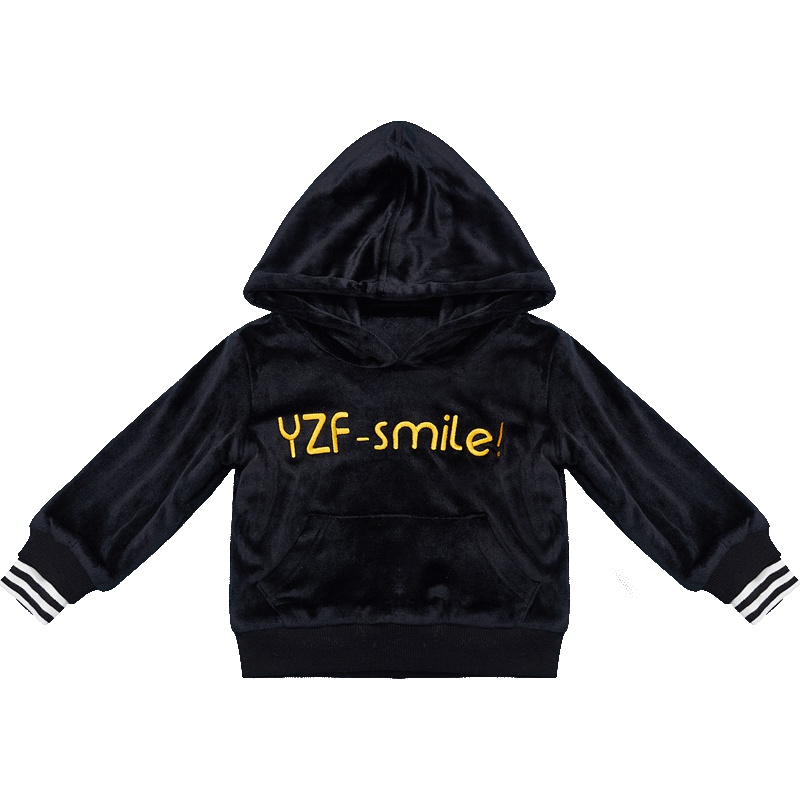 婴姿坊冬季女童装儿童女孩长袖秋冬装女小童中小童冬款连帽卫衣