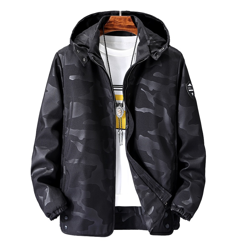 PMMP大码夹克加肥外套男春秋季新款潮流百搭加大上衣休闲男装