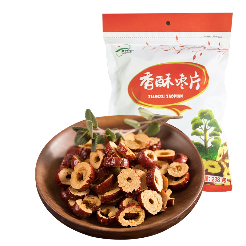 梦仲思香酥枣片238克红枣无核脆片