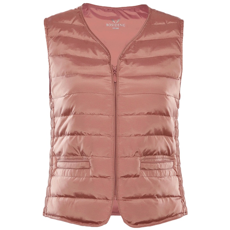 波司登2018新款春秋季舒适简约内恤马甲女加肥宽松轻薄羽绒马夹