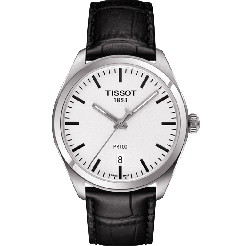天梭(TISSOT)手表 石英简约大气时尚男士腕表