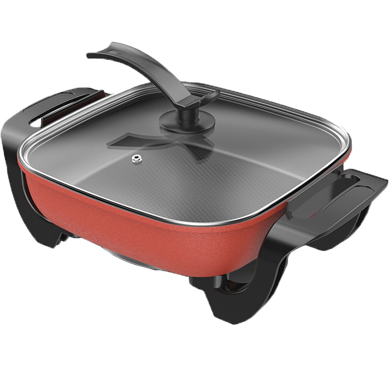 家用多功能电炒锅电热火锅电锅学生宿舍炒菜蒸煮饭烧烤烙饼一体锅定制商品