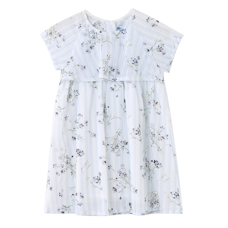 铅笔俱乐部童装2020夏装新款女童连衣裙中大童田园碎花裙儿童裙子