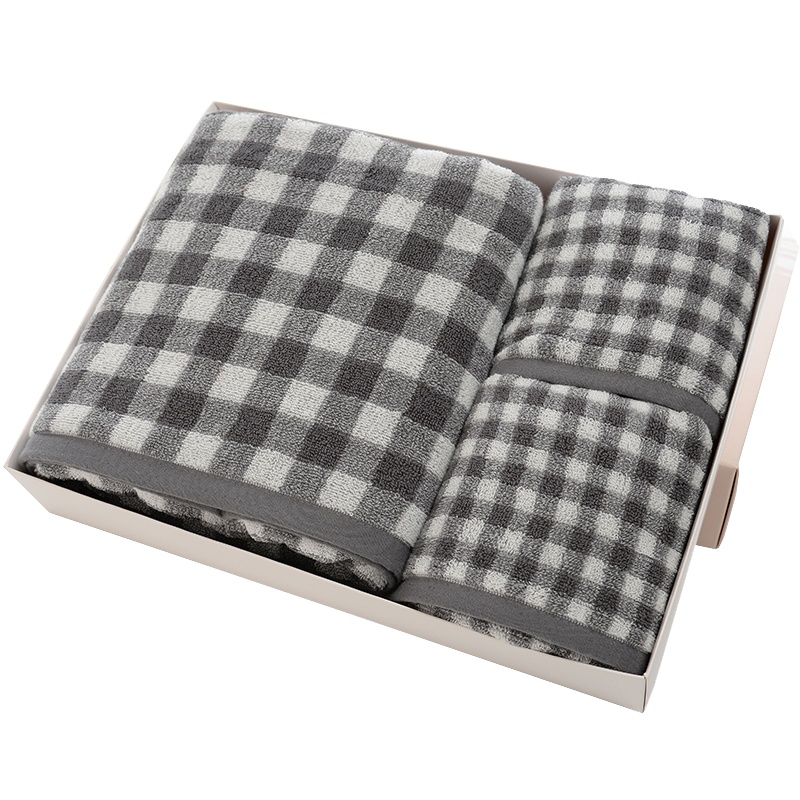 AB新格毛巾浴巾3件套 XTL214 礼盒装家居//广告毛巾 (套)