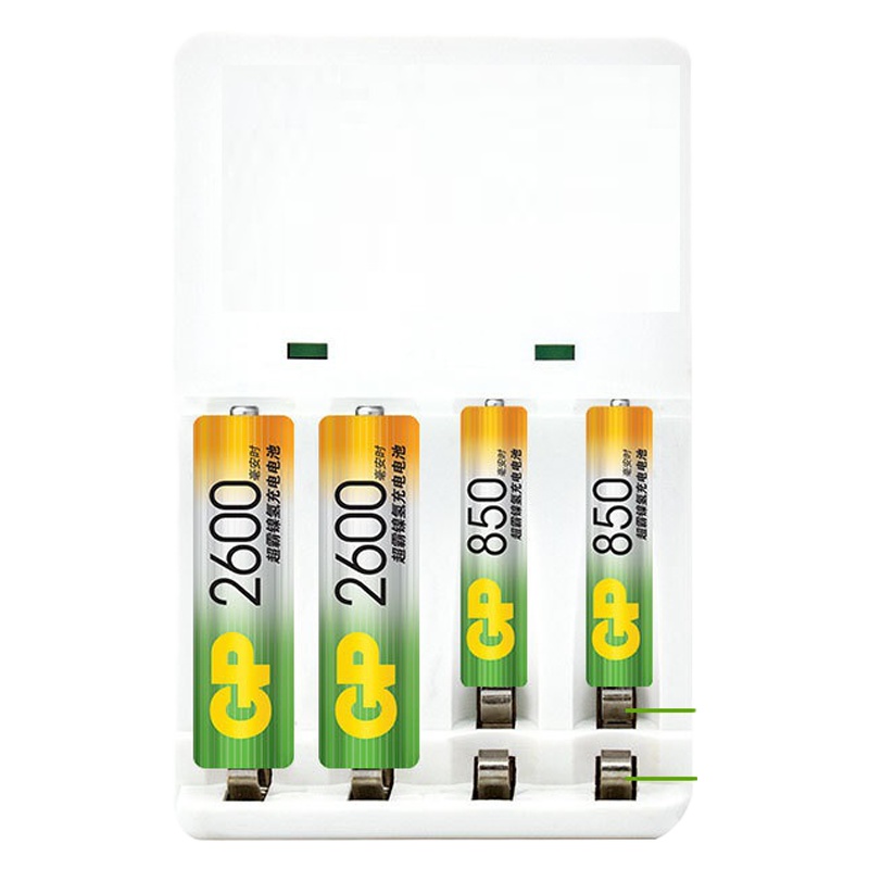 (GP)260AAHC-2IL4(KBO1)充电套装可充5号7号KB01充电器2600毫安充电电池4节装AA