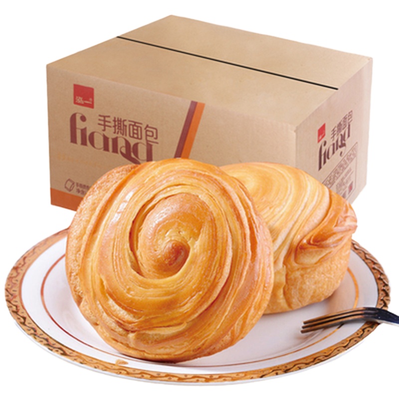 泓一 手撕面包整箱2kg箱装早餐面包蛋糕点心网红零食小吃休闲食品