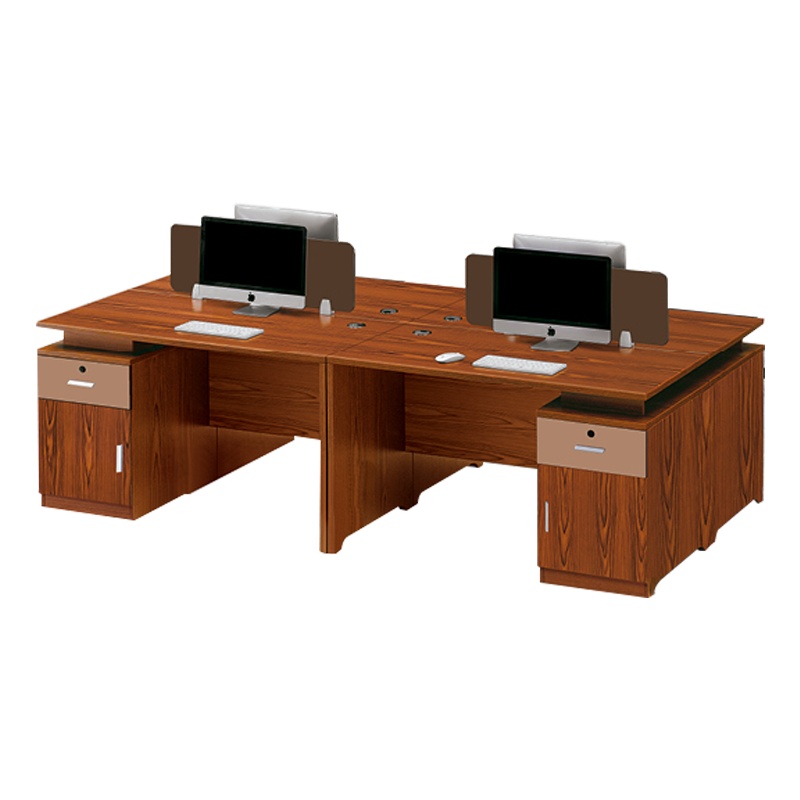 钜晟 板式2.4米四人位办公桌员工桌JS-B1210