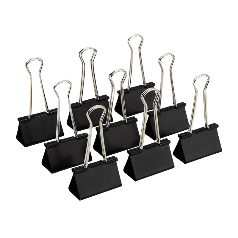 晨光Eplus黑色长尾夹19mm(筒装)ABS92736(单位:筒)