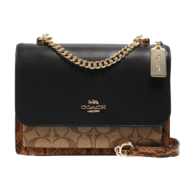 香港直邮 COACH 女士拼色单肩包 F1424IMRKY