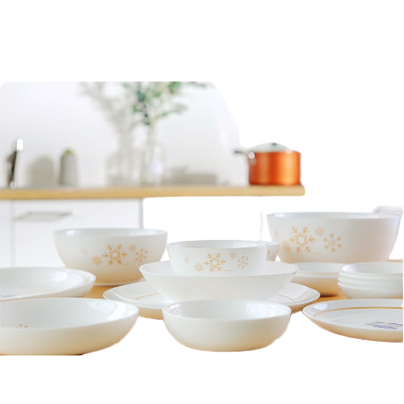 乐美雅白玉碗6件套