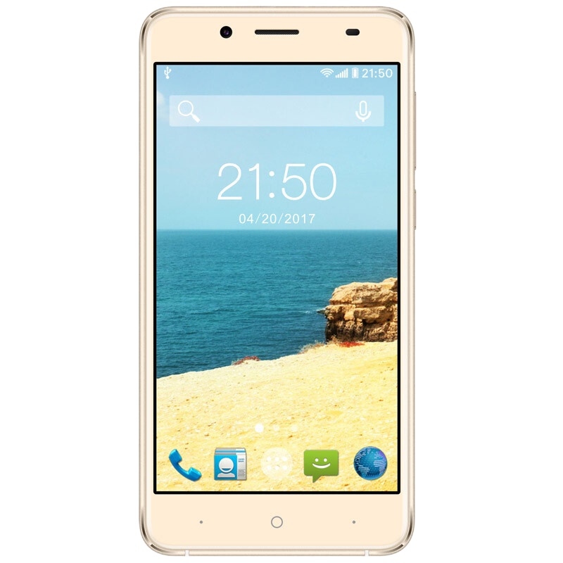 [购机送钢化膜+指环支架] 康佳D6+ 移动联通双4G 16G大内存 双卡双待 老人模式 亲情模式 图标隐藏红包提醒 电容屏 多点触控 16G内存 5.0英寸智能手机 香槟金