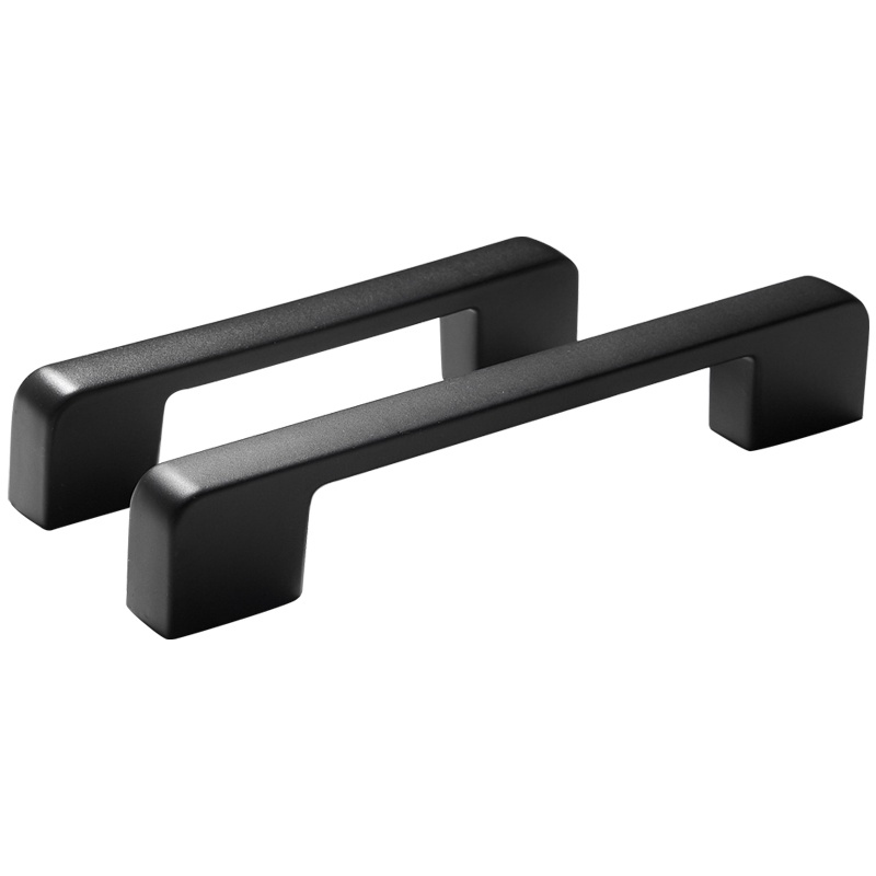家蕊黑色橱柜抽屉拉手美式衣柜小拉手现代简约欧式柜子单孔门把手
