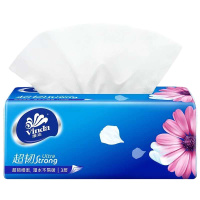维达超韧3层抽取式纸面巾(130+20)抽3包V2182