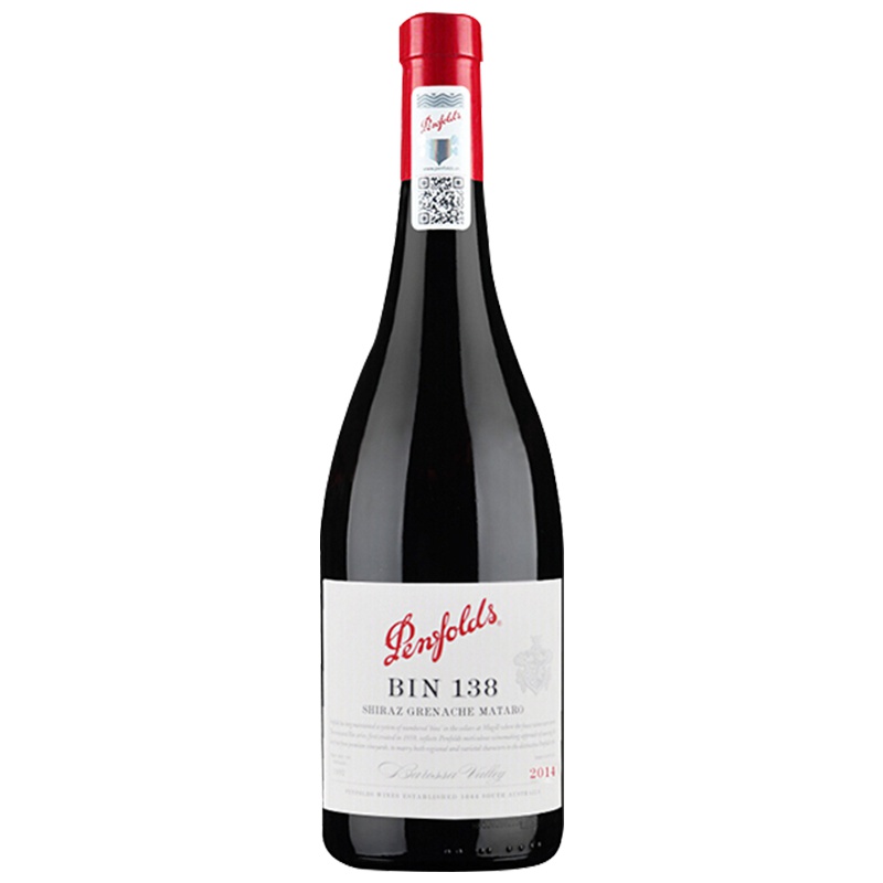 [设拉子64%]奔富(Penfolds)奔富进口BIN138红葡萄酒 750ml/瓶 红酒进口洋酒进口红酒澳大利亚进口
