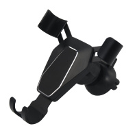 itbull皇驰 新款汽车用品车载重力出风口手机支架金属汽车手机支架 出风口车载重力手机支架太空商务黑