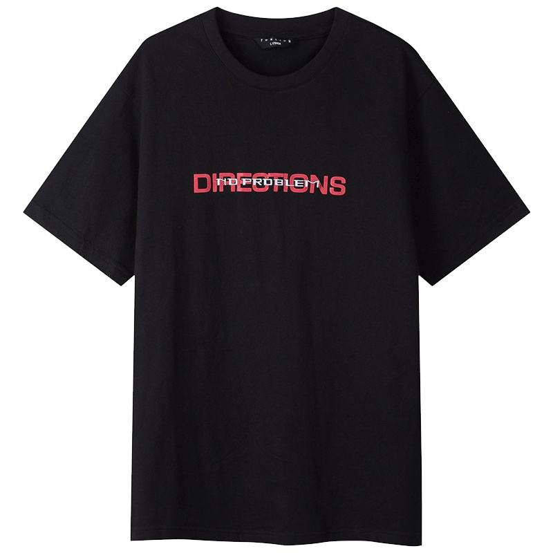 短袖T恤男韩版修身青年字母棉圆领半袖上衣体恤潮