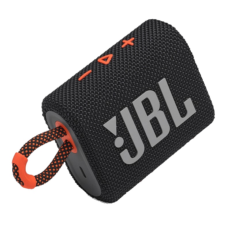 新品首发JBL GO3音乐金砖3代升级版无线蓝牙音箱户外便携防水 黑拼橙