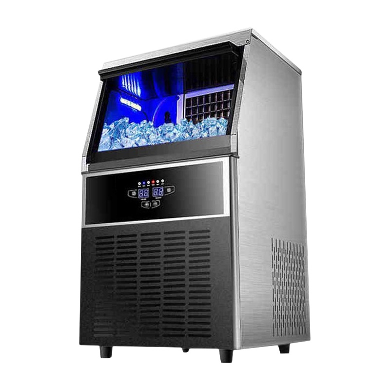 来博 60KG制冰机商用制冰机冰块机奶茶店家用小型迷你全自动大型方冰机