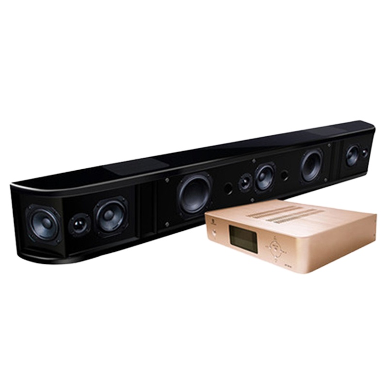 Winner/天逸 悦享一号AT-01A 全景声套装家庭影院客厅回音壁 5.1.2声道卫星影院(金色仅有功放无碟机)
