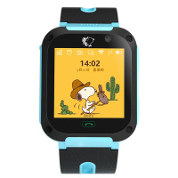 史努比(SNOOPY)儿童智能手表 电话手表定位手机 多功能儿童手表TD-02 G7浅蓝色
