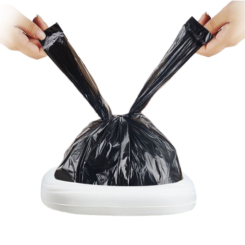 尚岛宜家 背心手提式垃圾袋200只装 中大号 50*65cm*5卷 加厚垃圾袋