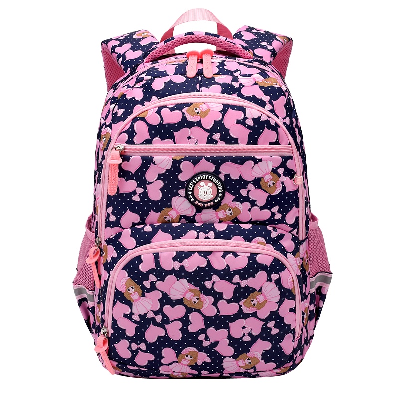 巴布豆儿童健康护脊书包女童卡通可爱双肩包