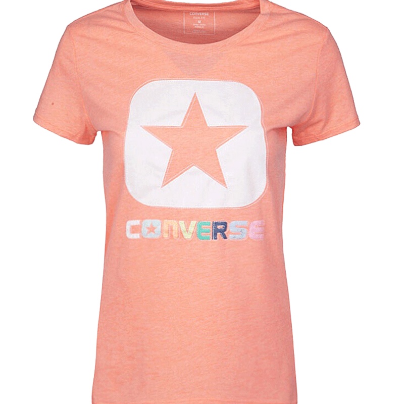 CONVERSE匡威短袖图案T恤夏季女子10004437-A02