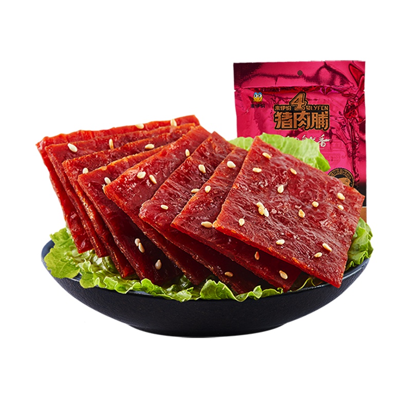 来伊份猪肉脯200g零食肉脯肉干猪肉铺靖江即食小吃熟食来一份