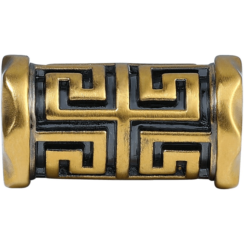 周大生黄金转运珠男女 万字纹路路通复古金手链氪金玩家硬金手饰