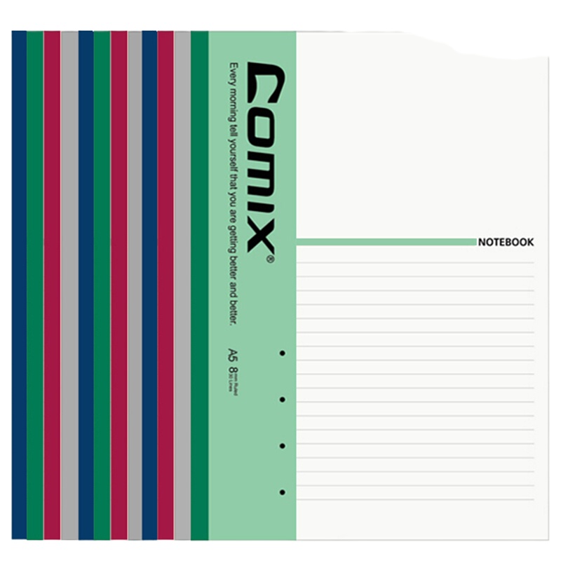 齐心(COMIX)C4801 经典系列无线装订本 A5 30张(10本装)宁选