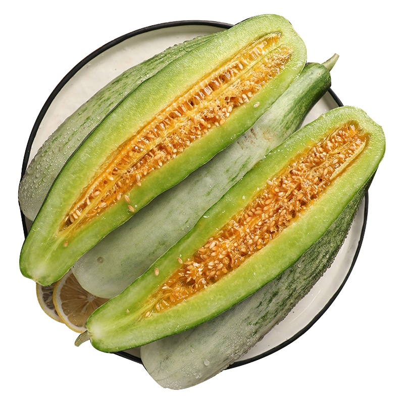 花盐街 羊角蜜甜瓜香瓜3斤装大果 新鲜水果