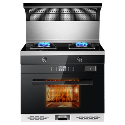 好太太集成灶一体H806K变频蒸烤箱家用 自营 油烟机燃气灶套餐自动清洗下排式定时烟灶套装(液化气)