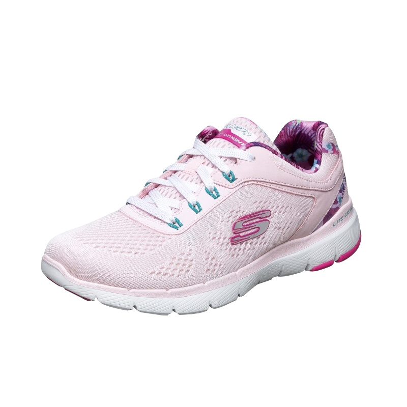 Skechers斯凯奇时尚印花拼接休闲运动鞋女子轻便减震跑步鞋149002