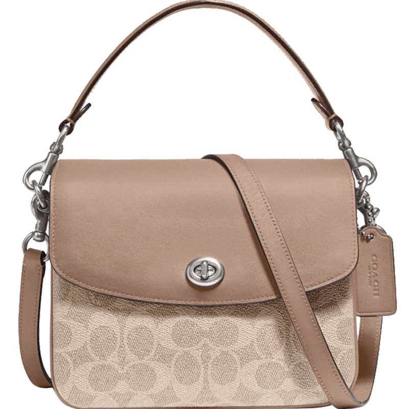 COACH/蔻驰 CASSIE 19号斜挎包19.7*16.5*8.3cm PVC\牛皮革