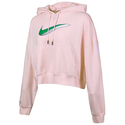 NIKE耐克卫衣女运动服套头衫透气连帽外套CU5109-663