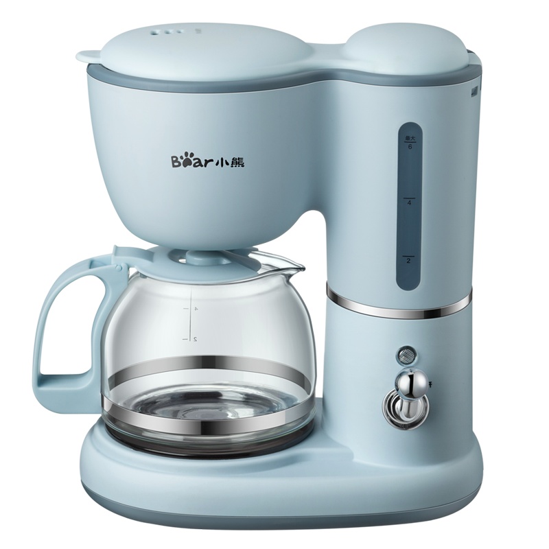 小熊(Bear)咖啡机 KFJ-A06K1 家用办公室桌面小型半自动高密滤网滴漏式美式咖啡机办公室泡茶壶苏宁自营