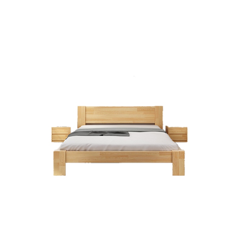 欧宝美实木床现代简约实木床公寓宿舍经济单双人床