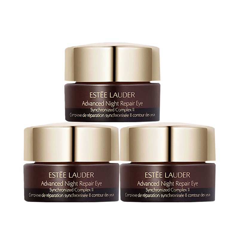 Estee Lauder雅诗兰黛小棕瓶眼霜 新款抗蓝光/特润修护精华眼霜5ml*3 膏状 保湿