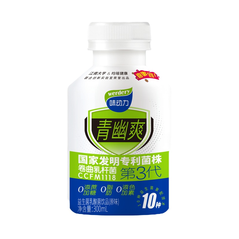 味动力青幽爽益生菌乳酸菌饮品(原味)300ml*6瓶饮料整箱