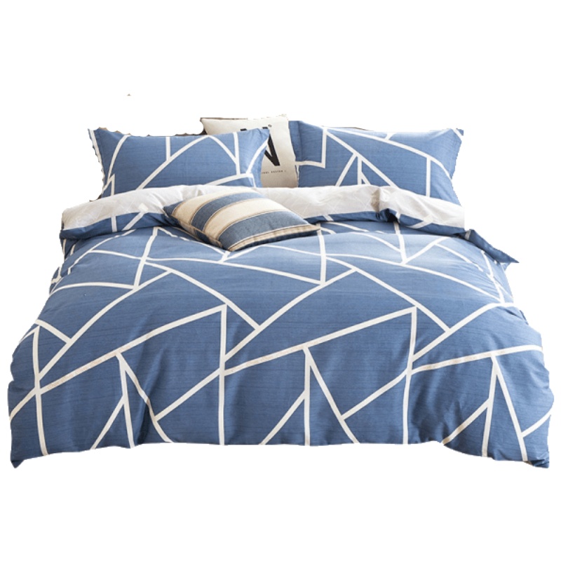 全棉纯棉可爱大学生儿童成人四件套ins风简约网红套件1.5m床