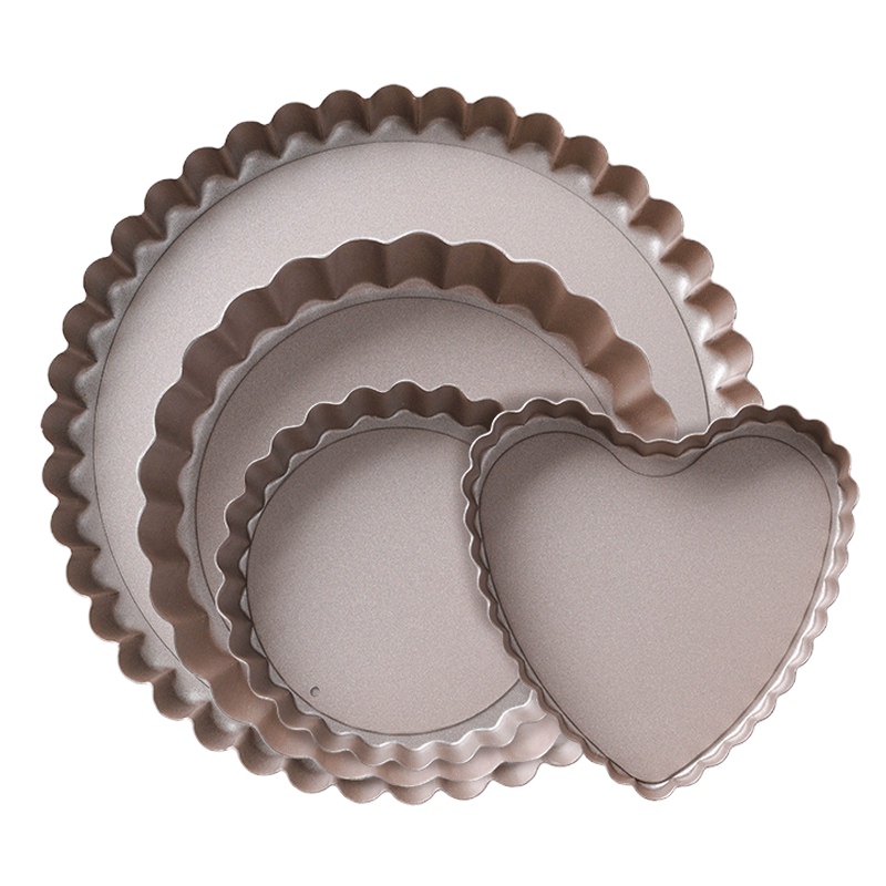 百钻活底菊花派盘 8寸圆形